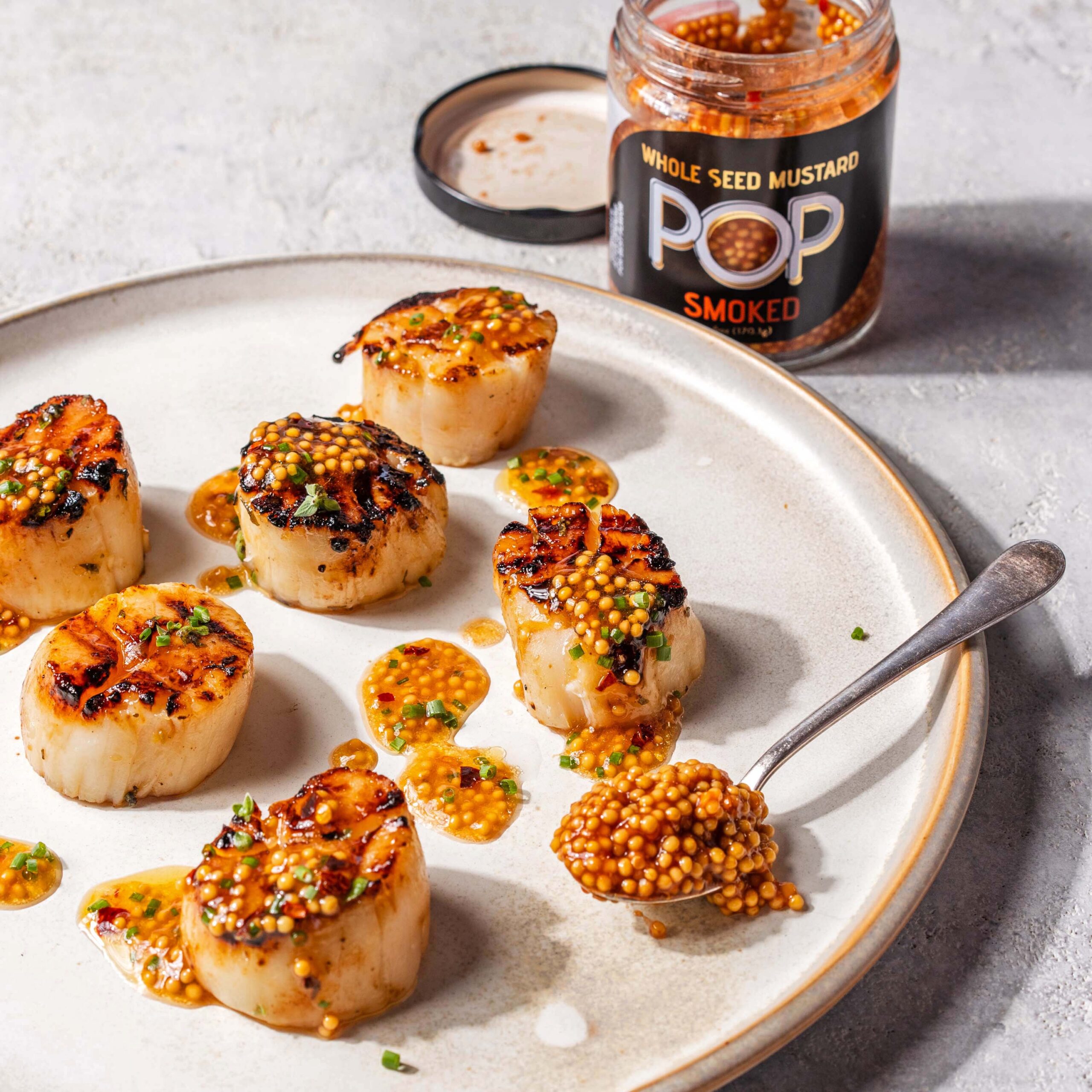 Grilled Scallops POP 小黄鸭app SMOKED