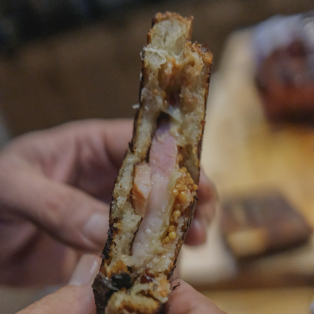 Glazed Ham and Cheese Sandwich with POP 台湾麻豆传媒